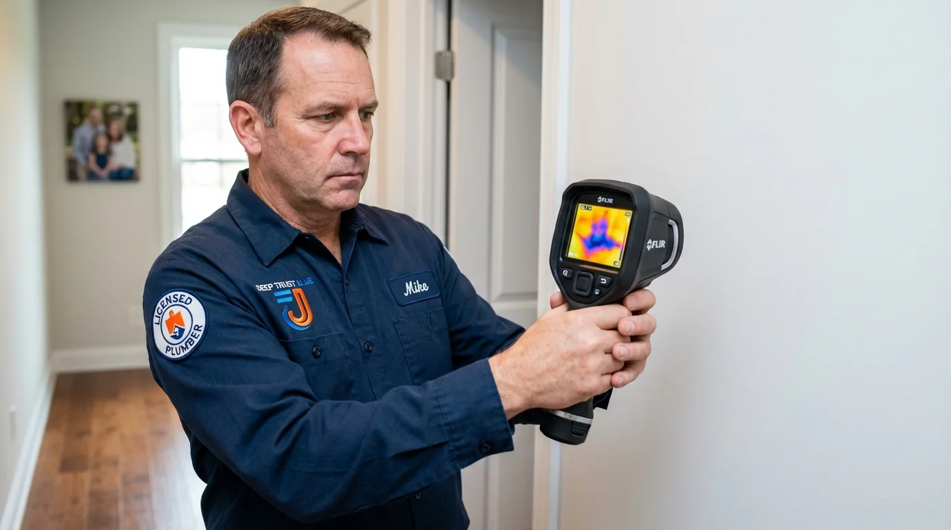 Thermal imaging leak detection by Johns Plumbing LLC in Edinboro